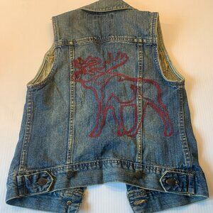 Facoup jean vest, size sm womens